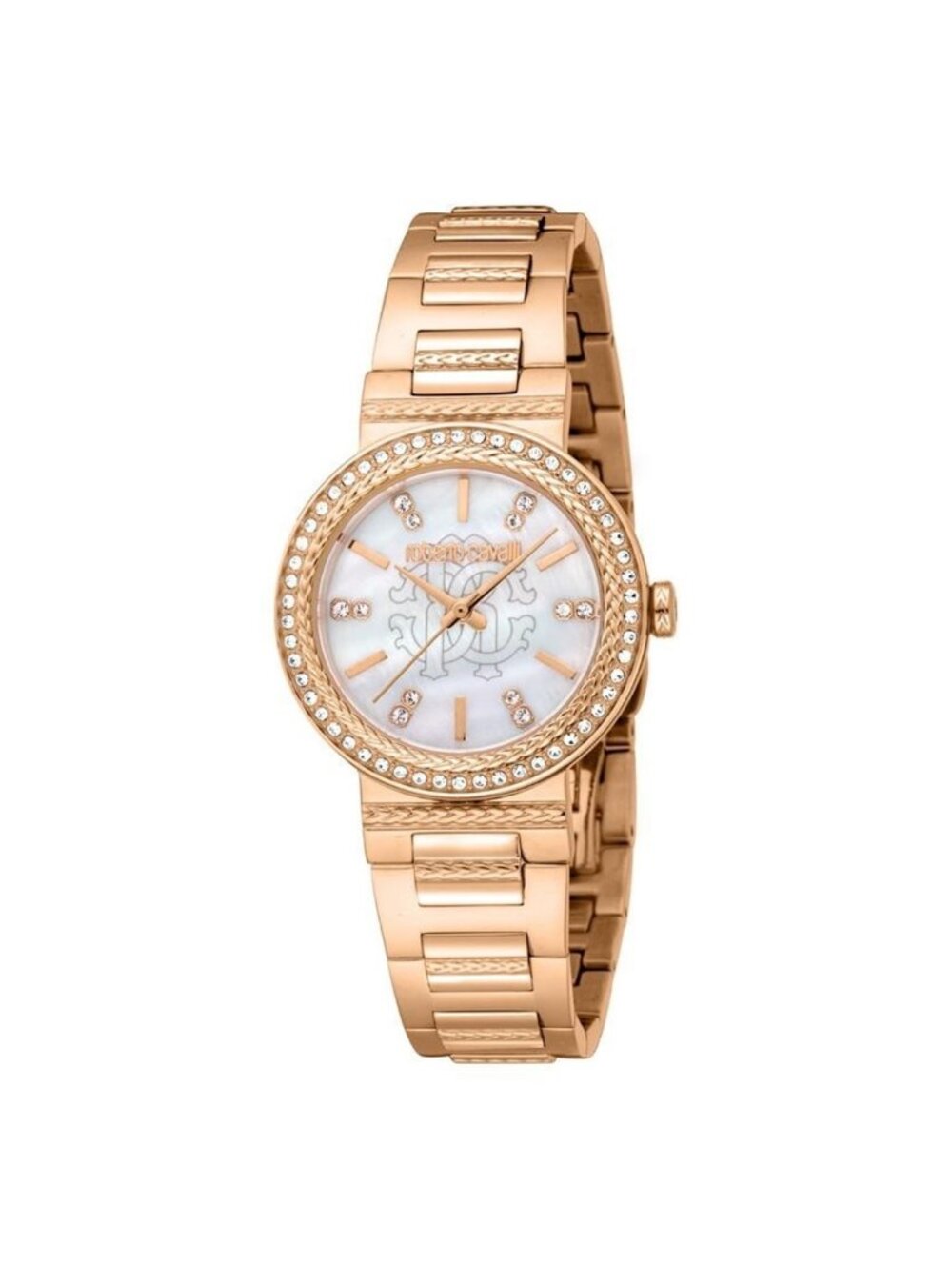 NWT Roberto Cavalli Glam Mother of Pearl Dial Ladies Watch